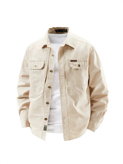 Casual Pure Cotton Long Sleeve Jacket