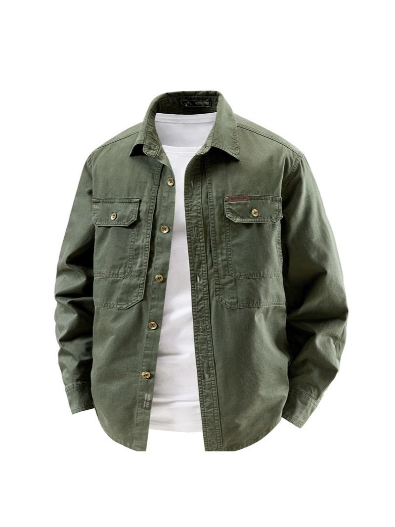 Casual Pure Cotton Long Sleeve Jacket