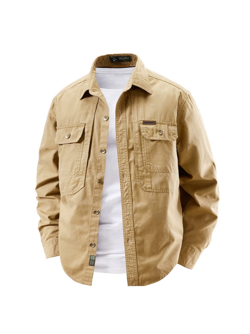 Casual Pure Cotton Long Sleeve Jacket