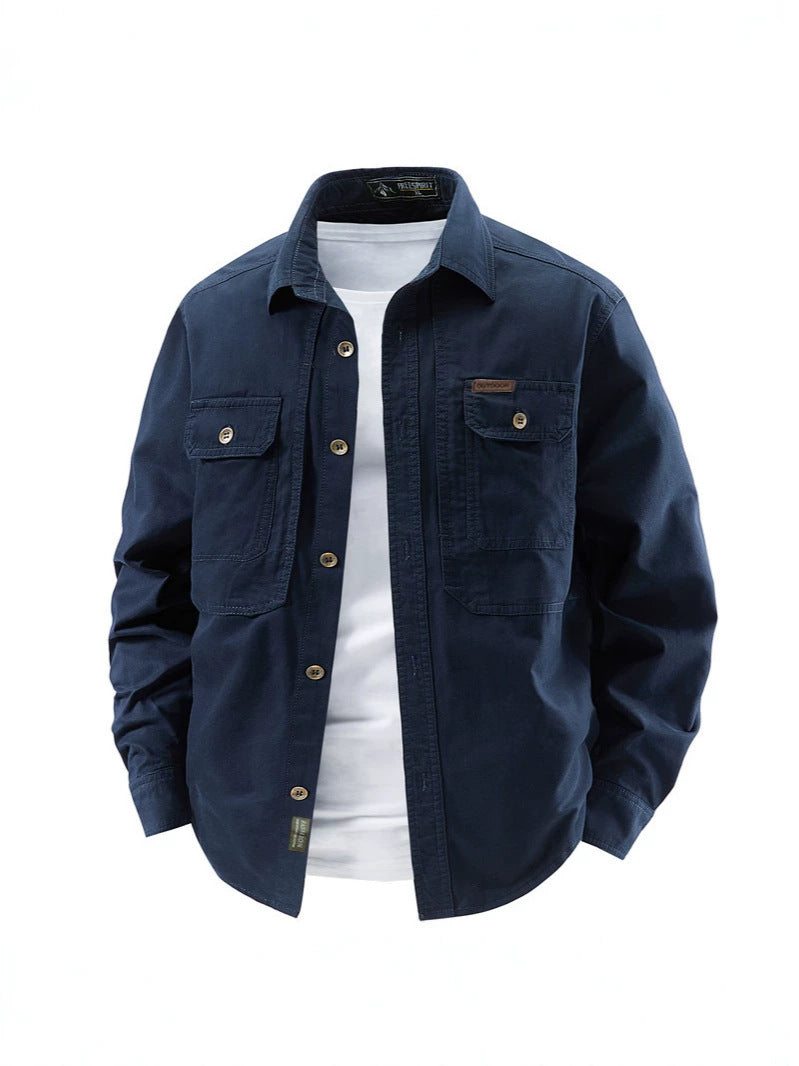 Casual Pure Cotton Long Sleeve Jacket
